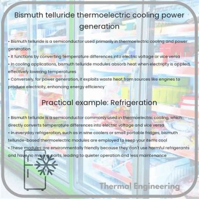  Bismuth Telluride ! Une Sensation Thermique pour l’Electronique de Demain